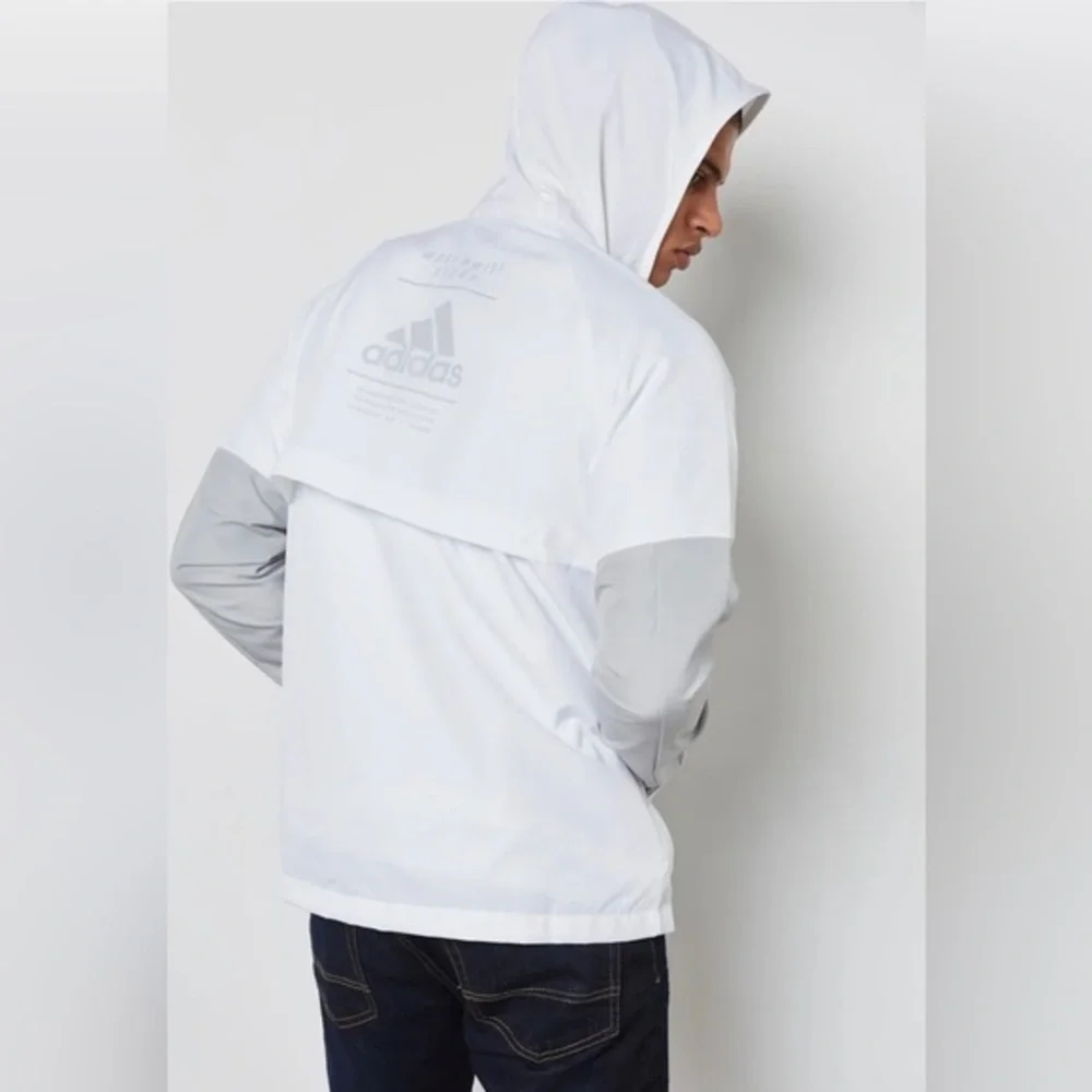 NWT Super Rare Vintage Adidas Worldwide Sport Windbreaker Jacket White size XL